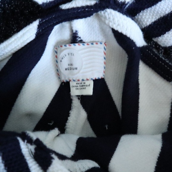 Postmark Anthropologie Blue & White Striped Sleeveless Top Size Medium - Picture 4 of 4